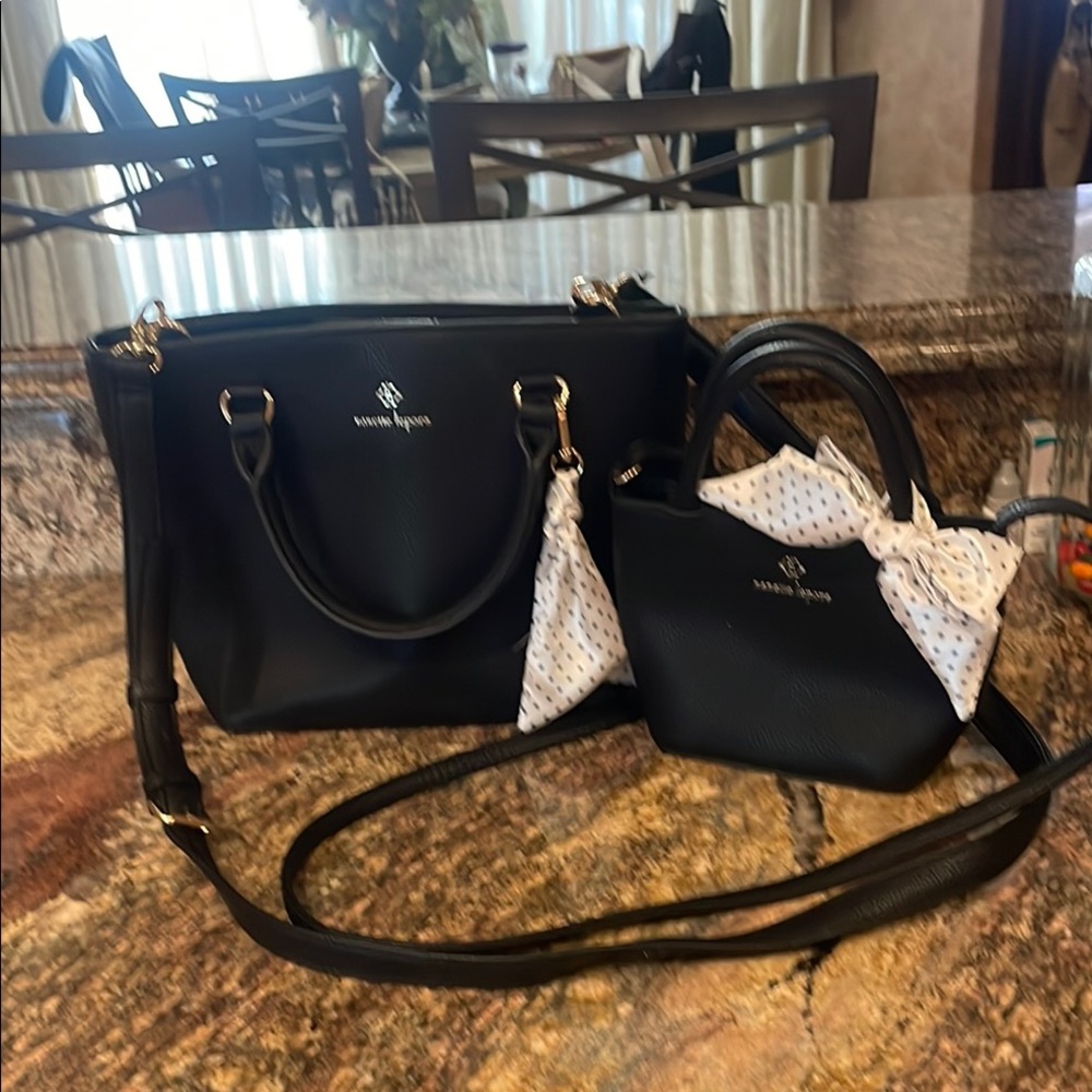 Nanette Lepore black mom and me purses